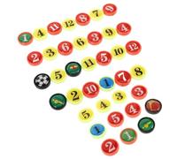 Healeved Soccer Coaching Board Magnets Small Round Magnetic Markers Plastic Replaceable Design Easy to Clean Assorted Colour for Training and Classroom Use