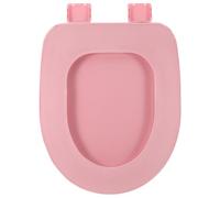 Healeved Soft Foam Toilet Seat Cover Padded Cushion with High Resilience and Comforting Warmth, U-Shaped Slow Closing Toilet Seat for Bathroom Upgrade and Hotel Use