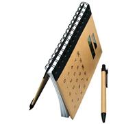 Healeved Solar Powered Calculator with Hardcover Student Notepad Featuring Lined Writing Paper for Smooth Writing, for School Activities and Business Supplies