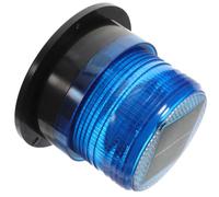 Healeved Solar Powered Car Roof Strobe Light with Magnetic Base, Blue LED Emergency Warning Light for Communication Vehicles and Fire Engines, Abs and Metal Material, Illuminate Dark Path