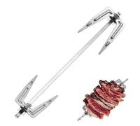 Healeved Stainless Steel Air Fryer Fork Universal Rotisserie Roast Chicken Fork BBQ Grill Rods for Home Kitchen Outdoor Camping 9.84In