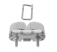 Healeved Stainless Steel Cam Cleat Boat Rope Tie down Cleat 66x31mm Wire Rope Cable Clamp Locking Sailing for Anchor Line Control Suitable for 6-12mm