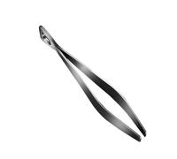 Healeved Stainless Steel Cooking Tweezer Silver Lightweight Fish Bone Tweezer with Comfortable Handle Anti-Rust Simple Design Workmanship for Kitchen Use