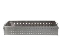Healeved Stainless Steel Cutlery Tray with Mesh Design, Metal Utensil Organizer for Kitchen Drawer, Easy to Clean Flatware Holder Suitable for Organize Your Drawer, Silver