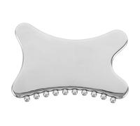 Healeved Stainless Steel Face Gua Sha Scraping Massager for Facial Acupoint Therapy, Small Metal Facial Massage Tool for Chin, Jawline Sculpting and Eye Care at Home or Spa