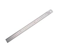 Healeved Stainless Steel Ruler Double-Sided Metal Measuring Ruler Straight Edge for Drafting and Sewing, Sturdy Silver 30Cm Measuring Tool for Office and School Use