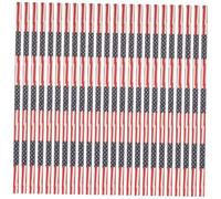 Healeved Star Stripe Paper Straws 50pcs for Independence Day Memorial Day Food Safe Suitable for Mason Jars and Parties