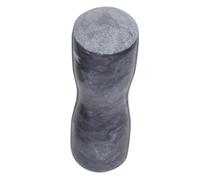 Healeved Stone Mortar and Pestle Small Polished Ink Jade Black Grinding Stick for Lab and Kitchen, Pestle for Crushing Medicines, Garlic, and Ice, Multi-functional Stone Grinder Tool