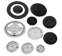 Healeved Stove Head Cover for Embedded Gas Stove Flame Caps Gas Burner Cover Compatible with General Gas Stove Reliable for Modern Kitchen