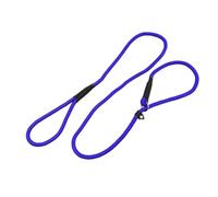 Healeved Sturdy Nylon Dog Collar Leash with Adjustable 150cm Rope for Pet Dog Training and Walking, Strong Blue Training Lead for Effective Control and Comfort