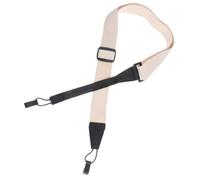 Healeved Sturdy White Ukulele Strap with Punch-free Design and Easy to Carry Features, Made of Microfiber and Cotton, Stylish and Fashionable Instrument Belt for Flight and Daily Use
