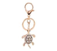 Healeved Stylish Turtle Keychain with Rhinestone Inlay, Multi-purpose Zinc Alloy Turtle Pendant for Bag Or Key Pendant, Comfortable to Touch and Adorable Accessory for Everyday Use