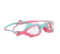 Healeved Swim Goggles with Leak Proof Silicone Seal and Anti Fog Durable Lenses, Cute Pink Mermaid Cartoon Design for Swimming Pools and Summer Use
