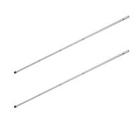 Healeved Table Football Pole Replacement with Tip Stainless Steel 2pcs Easy Installation and Smooth for 0.48m Desk for Office Entertainment and Game Rooms