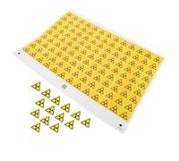 Healeved Tactile Warning Labels High Voltage Sticker Safety Sign in Yellow Pvc Material with Easy Application for Equipment and Nuclear Use Versatile Do Not Touch Wall Labels