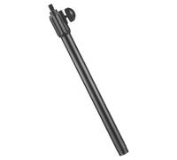 Healeved Telescopic Boom Pole 50cm Mic Stand Extension with 3/8 Screw Head Metal Connector Rod for Desktop Microphone Stands Portable Mic Boom Arm for Dj Karaoke Use