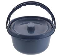 Healeved Thickened Large Plastic Bedpan with Lid and Dual Handles, Unisex Portable Urinal Basin for Bedridden Patients, Travel, and Emergency Use