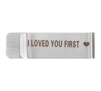 Healeved Tie Clip Necktie Bar Stainless Steel Silver Works for Most Regular Ties Father the Bride Wedding Gift