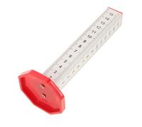Healeved Tiling Leveling Tool Contour Gauge with Four-Sided Scale Floor Tile Positioning Ruler Ceiling Leveling Ruler for Interior Finish and Wall Painting Measurement