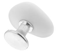 Healeved Toilet Flush Button Replacement Acrylic Toilet Button Accessory Heart Shaped with Enlarged Press Area and Enhanced Grip White for Humid Bathroom Environments and Elderly Use