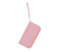 Healeved Travel Document Holder Organizer Compact RFID Blocking Passport Wallet for Women Men Portable Oxford Cloth Travel Document Cover with Quick Access Compartments for Boarding Cards