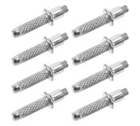 Healeved Tungsten Manganese Trekking Pole Tips Sturdy Studded Spikes 8pcs Anti- Design Replacement for Walking Sticks and Hiking Canes for Rough Outdoor Environments