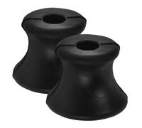 Healeved Tuning Fork Holders Black Rubber for Energy Channeling and On-the-go Use 2pcs Easy to Carry Musical Instrument Accessories for Meditation and Chakra Healing