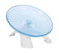 Healeved Ultra Quiet and Wear-resistant Surface for Small Pets Hamster Exercise Wheel with Modern Plastic Flying Saucer Design and Cage Decor for Indoor Use