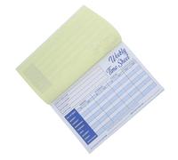 Healeved Undated Weekly Attendance Record Book for Business Staff and Teachers, Paper Material Work Hours Log Book Minimizing Hr Workload with Flexible Data Integration for Office