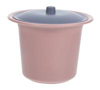 Healeved Unisex Chamber Pot with Lid Portable Urinal for Bedroom Use Anti-Skid Design Easy to Clean Spittoon for Adults for Nighttime Convenience Pink Blue