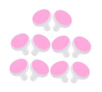 Healeved Universal Electric Nail Grinding Heads Replacement Bits 10pcs Pink Nail Drill Sanding Pads for Adult Manicure Pedicure Tool Accessories