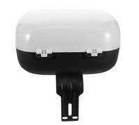 Healeved Universal Lockable Motorcycle Tail Box Mechanical Lock, Waterproof White Rear Storage Trunk for Electric Bikes and Scooters, Includes Backrest, Suitable for Motorcycle Luggage and