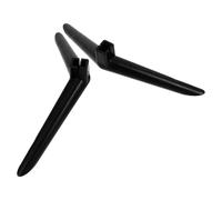 Healeved Universal Tv Stand Legs with Screws, Stable and Reliable Black Pp Pedestal Holder for Monitors and Projectors, Simple Elegant Appearance for Desk Or Table Use