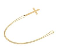 Healeved Upside down Cross Necklace for Men Lightweight Comfortable Stainless Steel Chain with Hiphop Urban Style Suitable for Easter and Religious Events