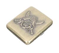 Healeved Vintage 3D Pirate Cigarette Case Metal Storage Box Portable Alloy for Men 20pcs Retro Embossed Tobacco Accessory