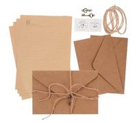 Healeved Vintage A5 Letter Writing Paper and Envelope Set 24Pcs Retro Stationery Kit with Lavender Scented Paper 2 Sets and Stationery Envelopes for Travel and Invitations