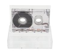 Healeved Vintage Blank Cassette Tapes 60 Minutes White Empty Cassette Tapes with Hard Case, Simple to Carry and Easy to Use for Greeting Or Blessing Recording, for Birthday and Cerebration