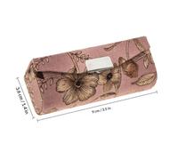 Healeved Vintage Floral Mini Lipstick Case with Mirror, Portable Lipstick Holder and Jewelry Storage Box for Travel and Daily Use