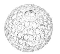 Healeved Vintage Industrial Ceiling Light Shade with Hollow Out Wire Frame Design, Silver Iron Globe Lamp Shade Pendant Light Fitting, for Hotels and Cafes to Create Warm Atmosphere