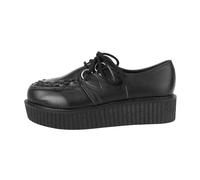 Healeved Vintage Japanese Style Women Shoes Thick Sole Leather Footwear Anti-Slip Outsole Comfortable Elastic Casual Loafers for Spring Autumn Matching Jeans Skirts Black