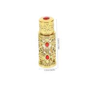 Healeved Vintage Style Perfume Bottles 3ml Essential Oil Storage Refillable Travel-sized Fragrance Flask Miniature Glass Perfume Bottles for Aromatherapy