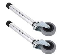 Healeved Walker Replacement Wheels 1 Pair, Swivel Caster Feet for Senior Rollator Accessories, Quick Fit Aluminum Alloy Parts for Elderly Walker Maintenance