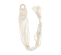 Healeved Wall Mount Ukulele Hanger Cotton and Linen Hanger Rustic Macrame Design Unique Handmade Wall Pendant for Music Instrument Home Decor