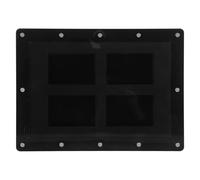 Healeved Wall Mounted Sports Card Display Frame with 4 Slots Black Fiberboard Card Display Case and Universal Fit for Shop Décor and Collector