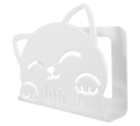 Healeved Wall-mounted Weight Scale Bracket with Cat Panel Design, Plastic Material, Modular Design for Kitchen and Small Apartment Storage, Suitable for Bathroom Scale and Streaming Boxes
