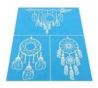 Healeved Washable Silk Screen Stencil 1 Sheet Reusable Mesh Transfer Made of Gauze Delicate Pattern Design for Painting and Drawing to Exercise Hands-on Skills