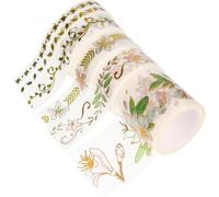 Healeved Washi Tape Can Be Torn by Hand Ancient Style 6 Rolls Decorative Adhesive Tape for Scrapbooking and Projects Wide Usage for Diary, Crafts, and Wrapping