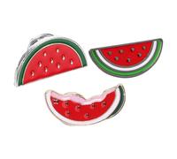 Healeved Watermelon Brooch Pin Fruit Shape Cartoon Lapel Clip 3Pcs for Women Summer Party Cardigan Shawl Accessories