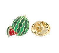 Healeved Watermelon Fruit Brooch Pin for Women Summer Collar Lapel Shirt Pins Cute Enamel Brooches Practical Wardrobe Fixation Tropical Accessories for Dresses Backpacks