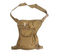 Healeved Waterproof Drop Leg Bag for Men, Outdoor Camouflage Thigh Belt Training Pack, Multipurpose Motorcycle Waist Pouch for Camping, Hiking, Cycling in Mud Color